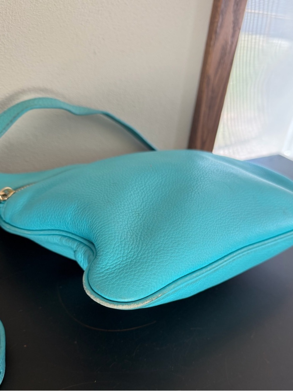 Kate Spade Connie Hill Ellen Grace Teal Blue Leather Crossbody Shoulder Bag - Picture 7 of 14